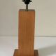 Lampe en pin vintage design années 70 80
