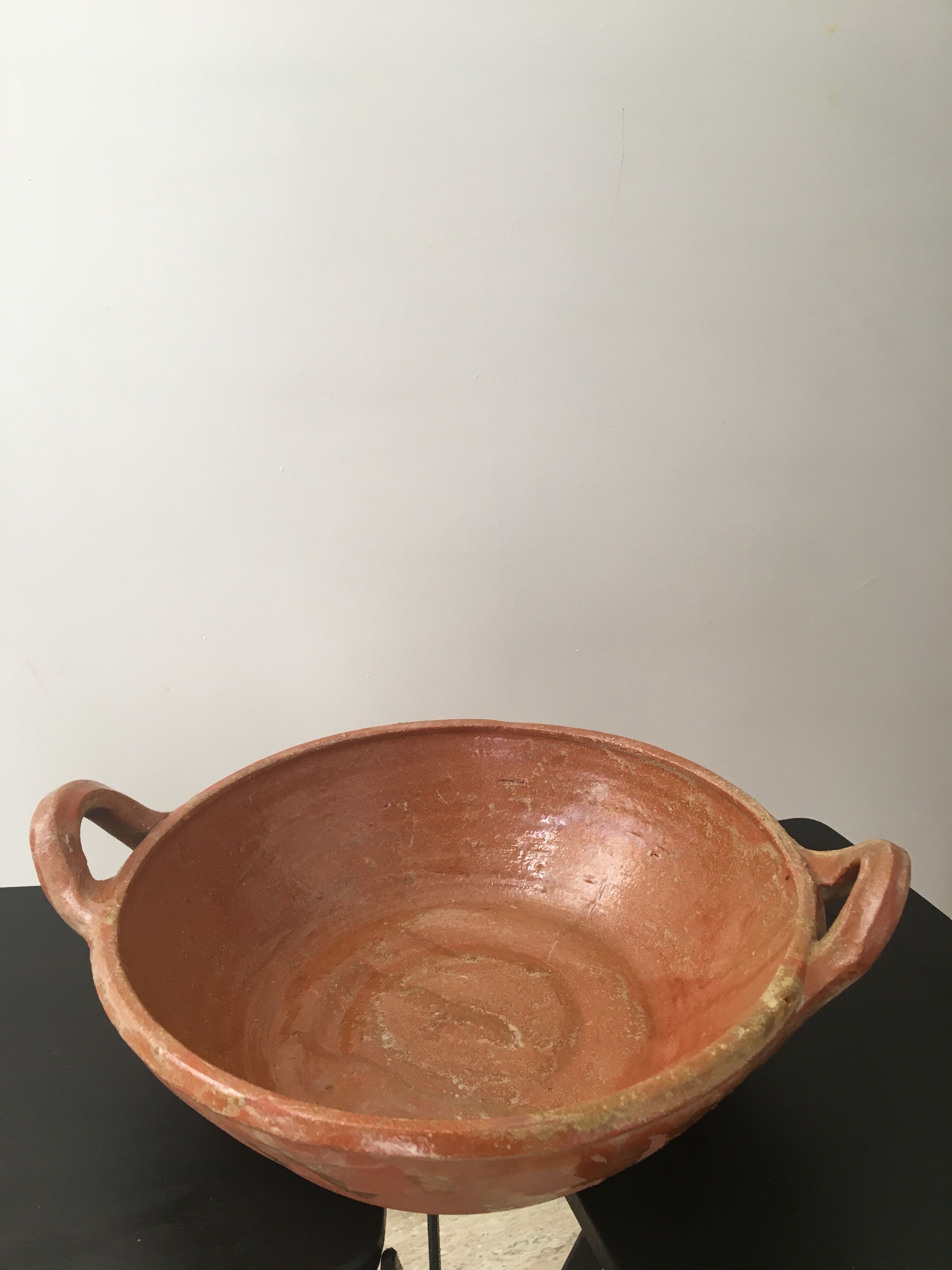 Jatte with Provencal handles in terracotta