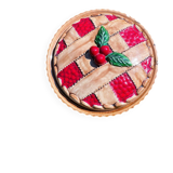 Plat à tarte en trompe-l’œil tarte aux cerises