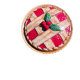 Trompe-l'oeil cherry pie dish