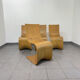 Lot de 4 chaises Contour par Alejandro Estrada pour Piegatto