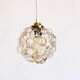 Petite amber bubble glass pendant light by Helena Tynell for Glashutte Limb