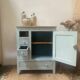 Small blue Parisian buffet