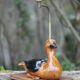Lampe canard avec abat-jour, lampe à poser, lampe abat-jour, lampe de salon, duck lamp