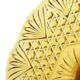 Art Deco Amber Cake Stand Depression Glass 31cm