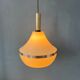 Vintage beige plexiglass space age pendant light
