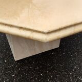 Travertine coffee table 80s