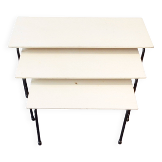 Ensemble de 3 tables gigognes Twello par Martin Visser pour 't Spectrum, années 1950