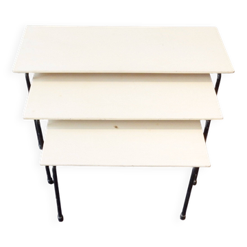 Ensemble de 3 tables gigognes Twello par Martin Visser pour 't Spectrum, années 1950