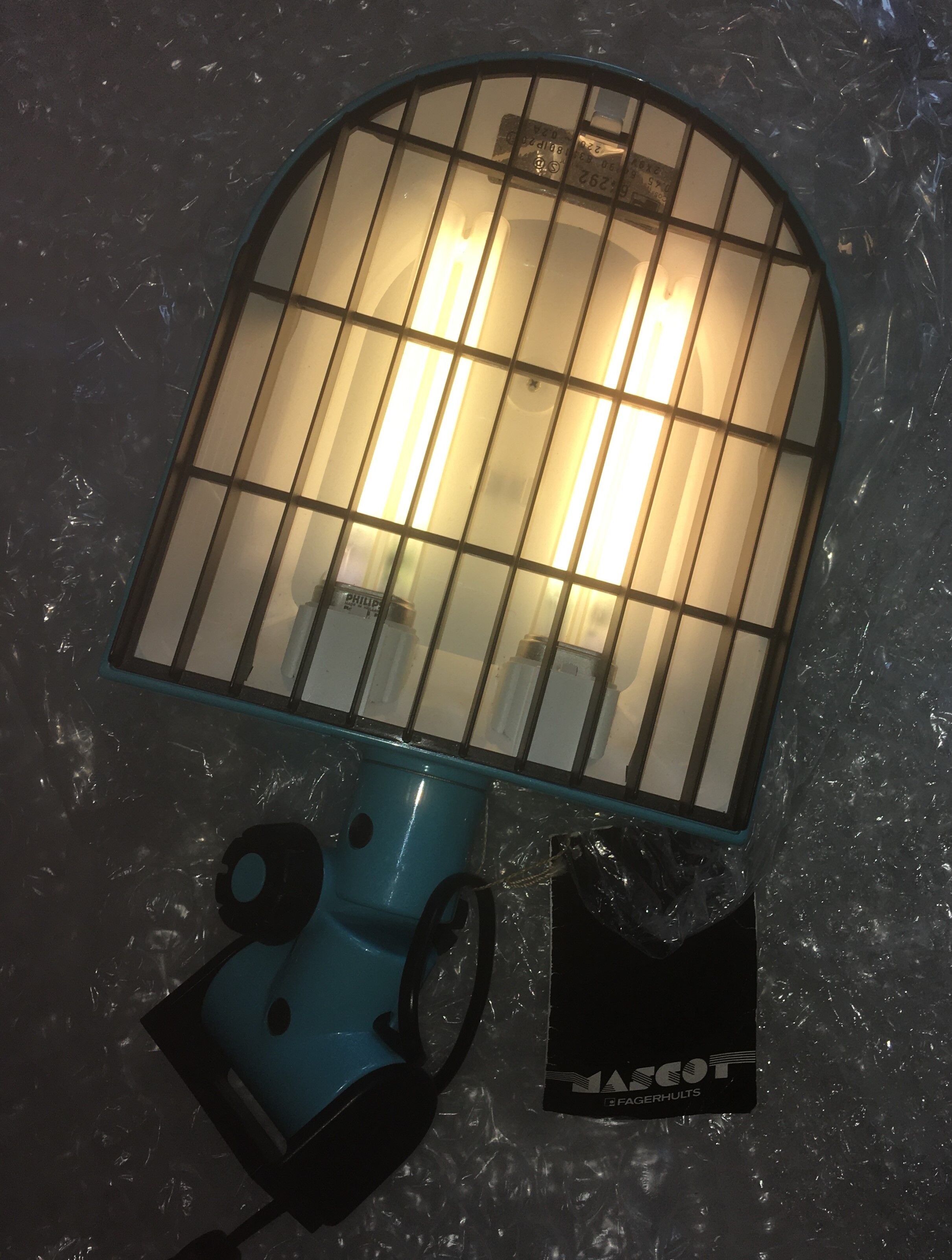 Mascot wallmounted desklamp by A&E Design for Fagerhult, Sweden. 1982.