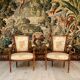 Paire de fauteuils cabriolet de style louis xvi epoque xixeme