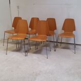 Set of 6 scandinavian chairs