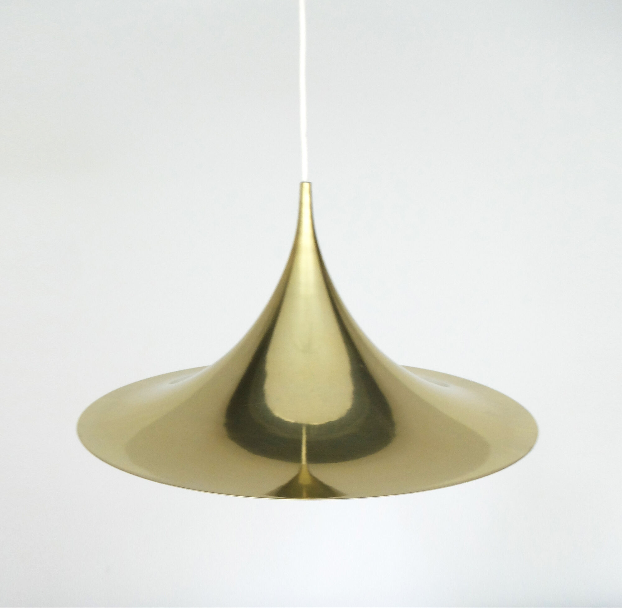 Semi brass hanging lamp design Claus Bonderup & Thorsten Thorup for Fog-Morup, Denmark