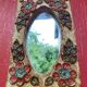 Ceramic mirror from the Roue Workshop in Vallauris, 1950