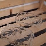 Glass butter dish France