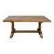 Two-column solid oak monastery table