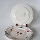 Set of 6 flat plates Givors model Perce-Neige 1950