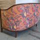 Gondola sofa or 2-seater banquette Art Deco, France circa 1920