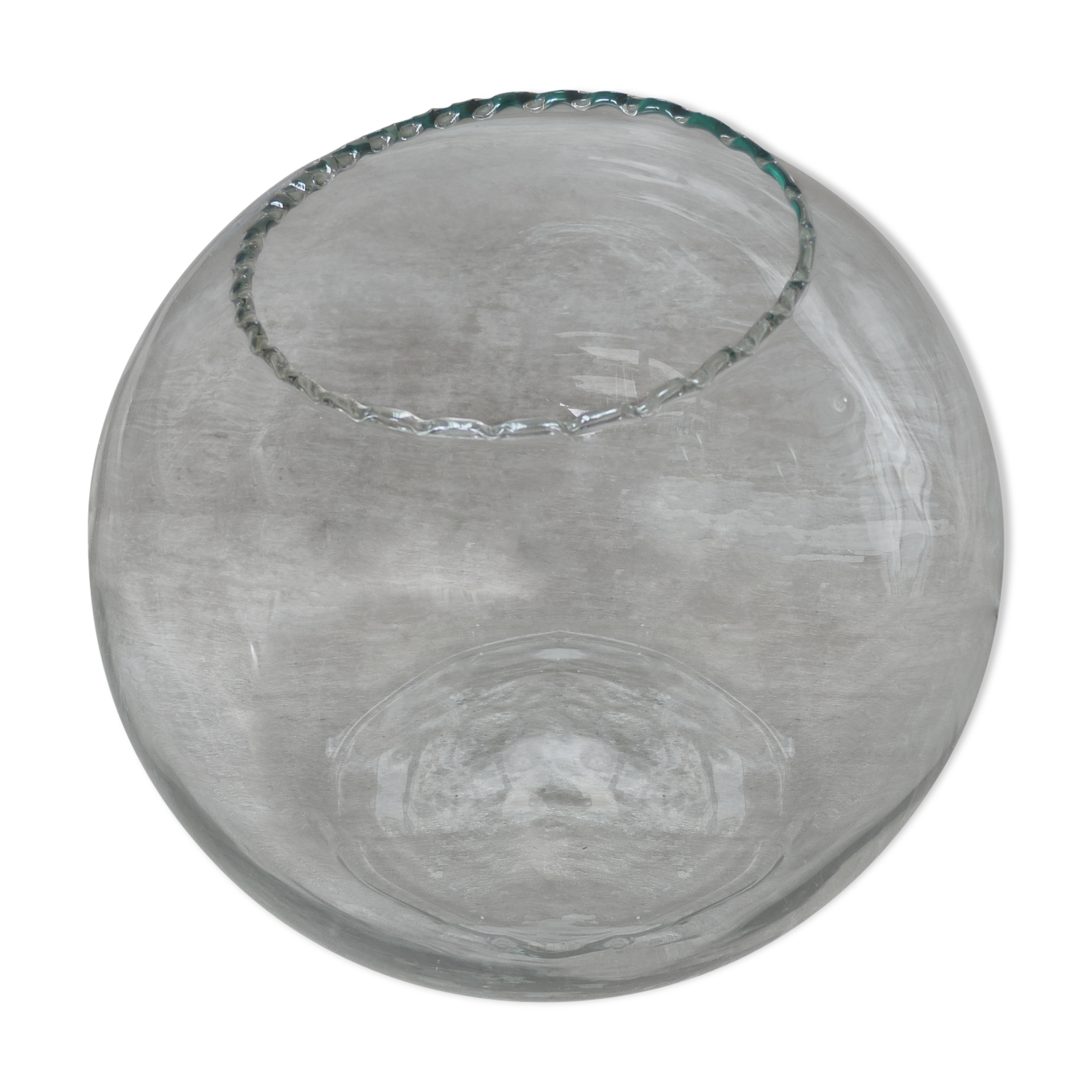 Blown glass ball vase