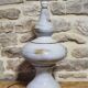 Large glazed ceramic lamp base by Jean-François Descombes, Vallauris.