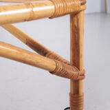 Vintage Bamboo Trolley and serving trolley 1960s