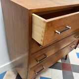 Vintage compass foot chest of drawers