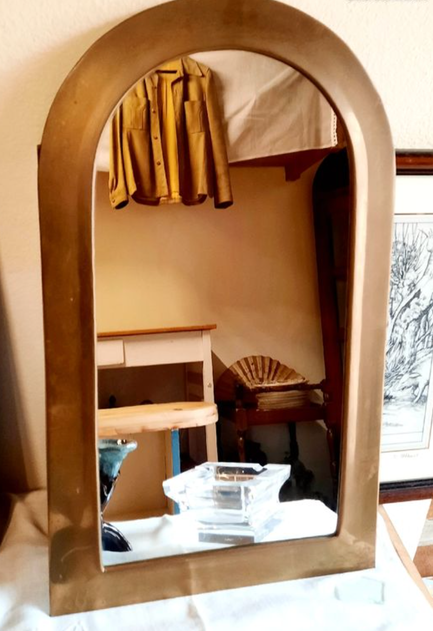 Brass mirror 31X48cm