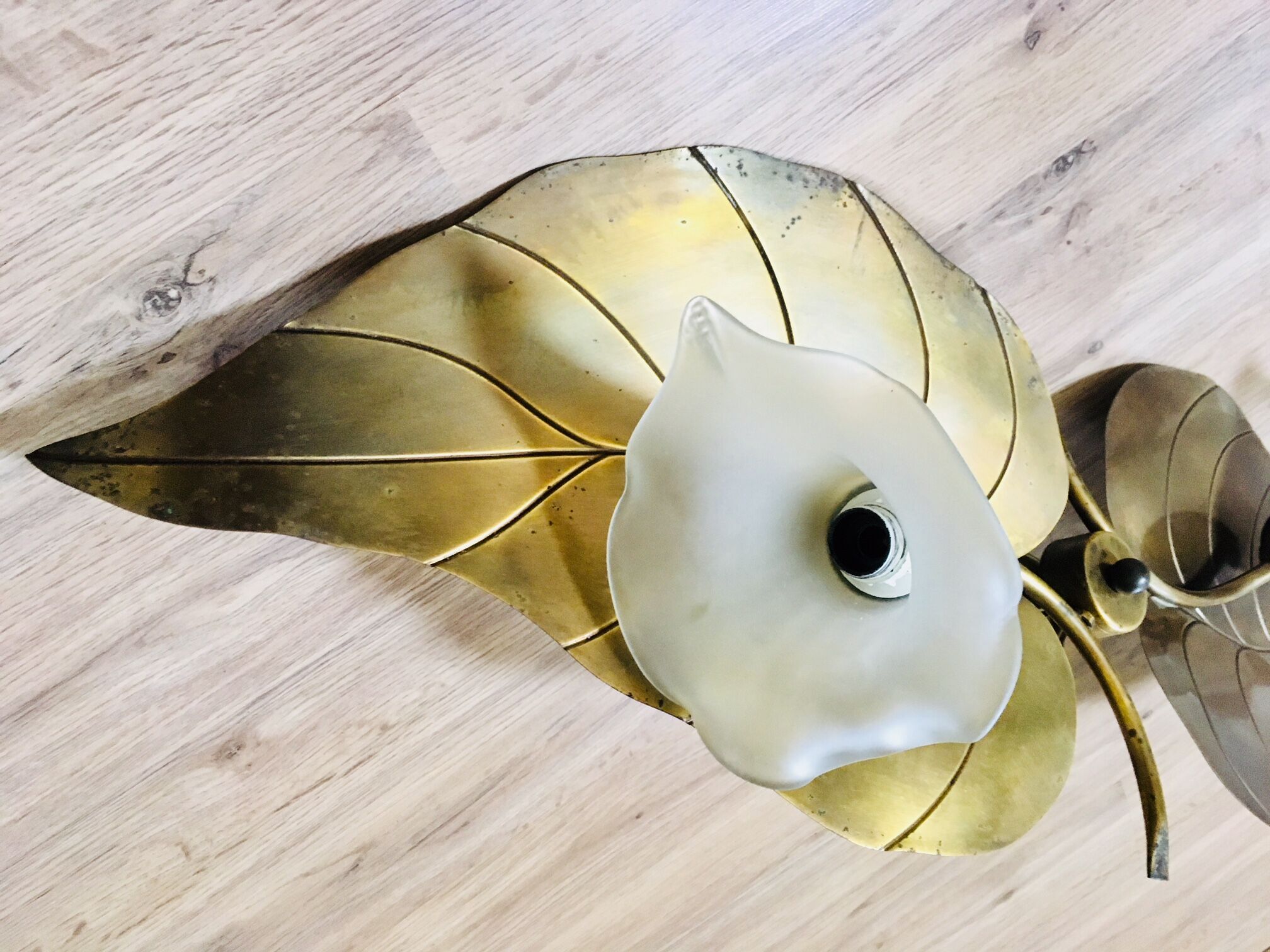 Ceiling light golden foliage