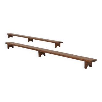 Small rustic French benches 1850