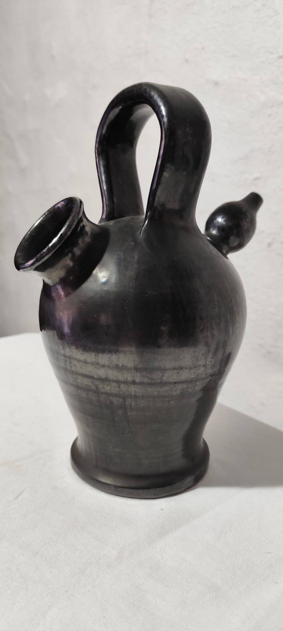Gargoulette en céramique noire – Attribuée à Robert Picault (Valallauris),