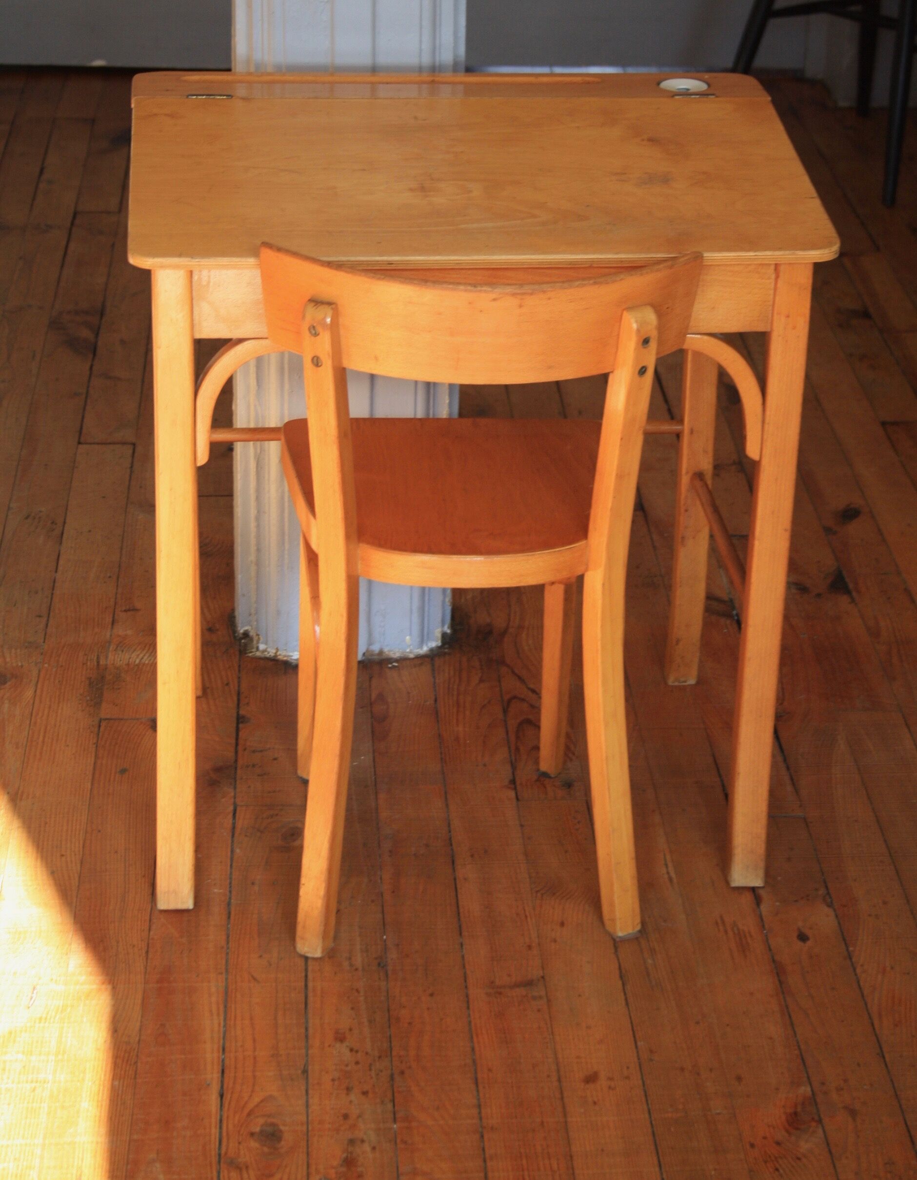 Bureau et chaise enfant Baumann bois