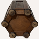 Art deco modernist brutalist oak hexagonal cabinet, ca 1910