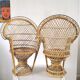 Paire de fauteuils Emmanuelle pour poupée années 70