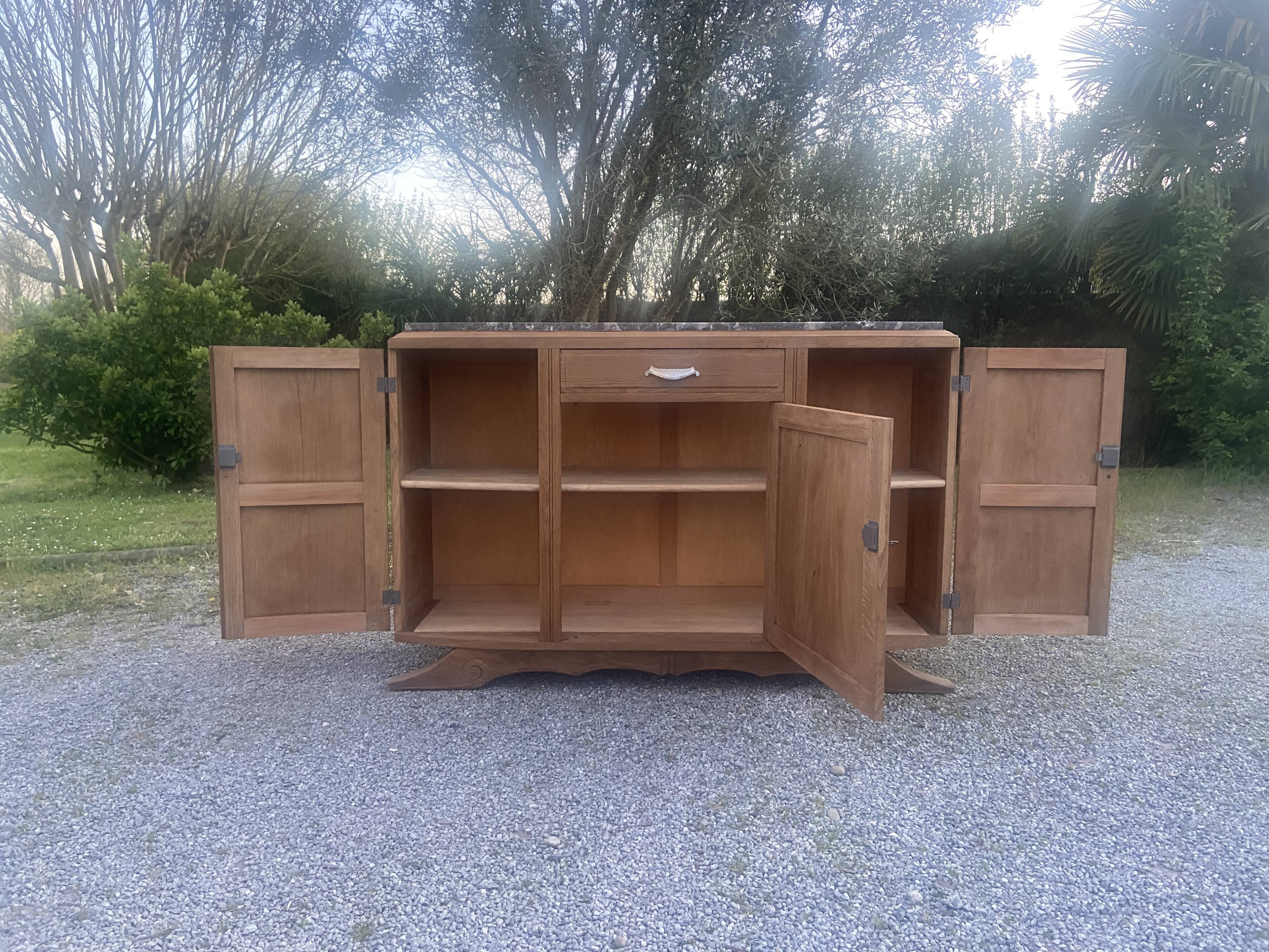 Art Deco oak sideboard