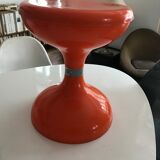 Vintage orange diabolo stool 70