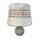 Lampe vintage en grès et abat-jour laine