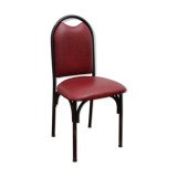 Chaise de bistrot vintage rouge
