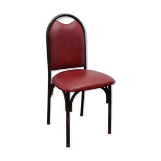 Chaise de bistrot vintage rouge