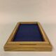 Set of 2 trays smoked oak or afrormosia