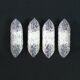 1970's perspex sconces, france - set of 4