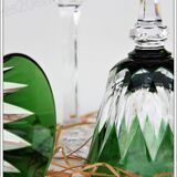 Series of 3 wine glasses from the Rhine Roemer St Louis Crystal model Provence