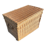 Large rattan wicker trunk 70cm x 43cm