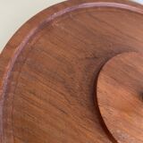 Plateau à condiments en teck vintage