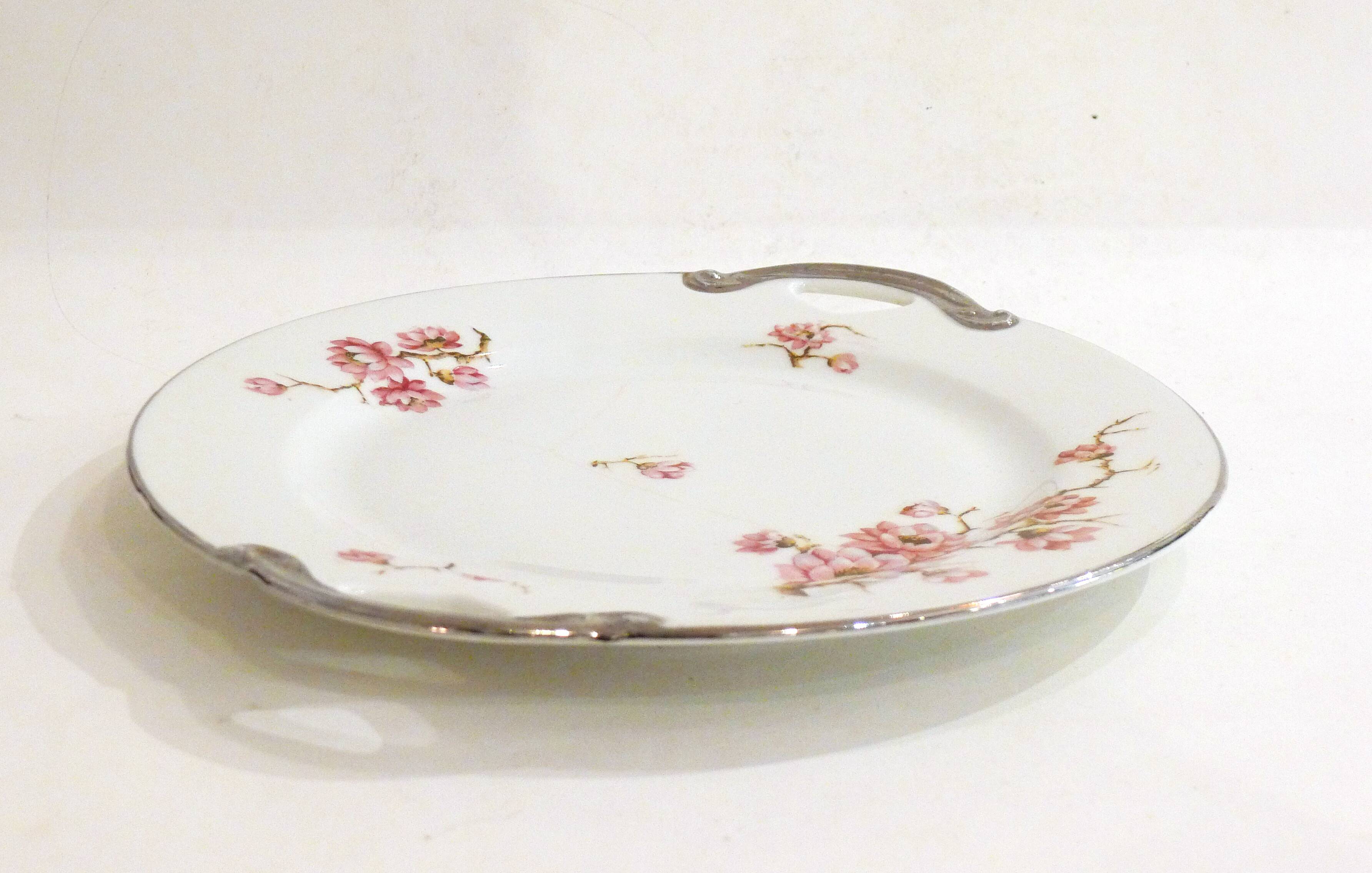 Floral porcelain dish