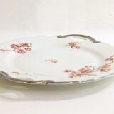Plat fleuri en porcelaine