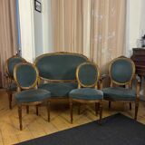 Louis XVI five-piece salon