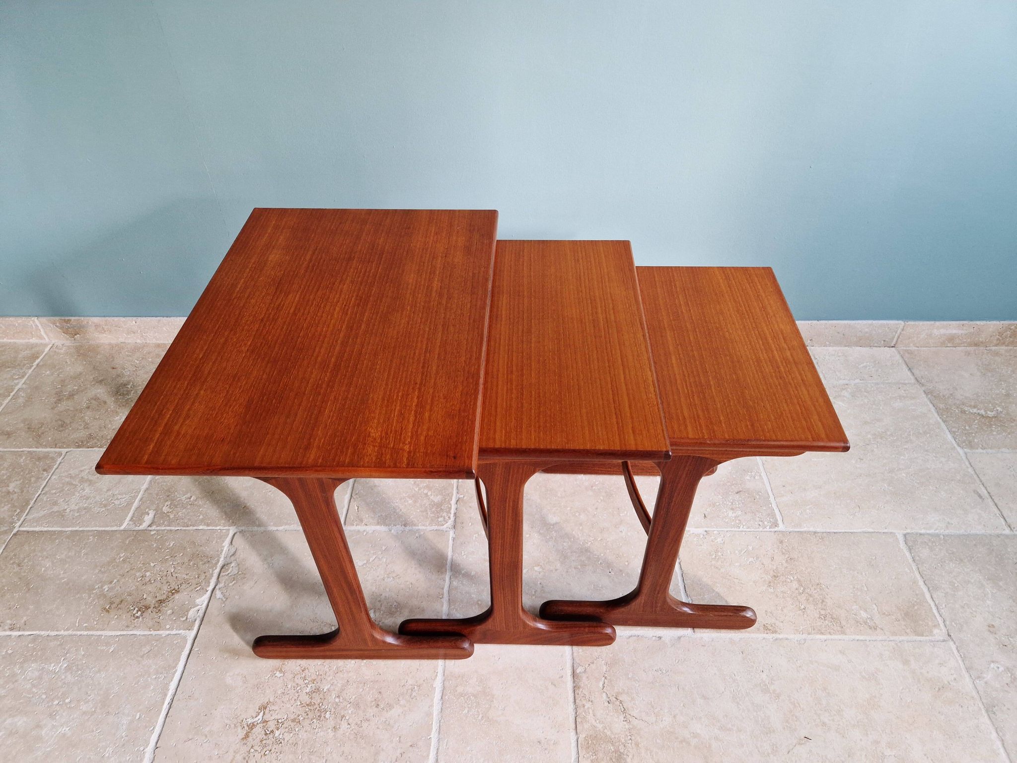 Set of 3 nesting tables in teak, Gplan, 1960s.