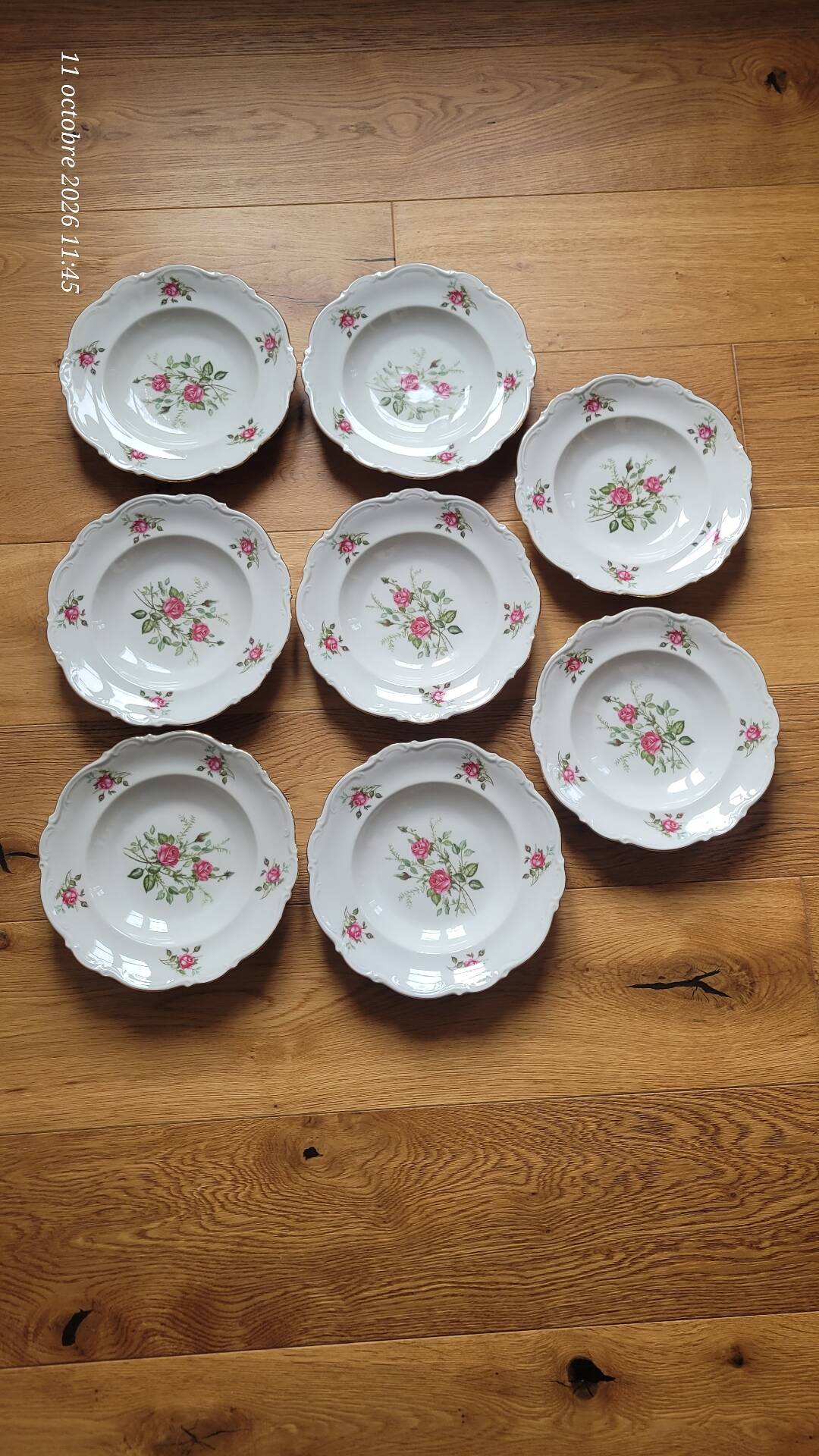 8 deep plates Mitterteich Bavaria