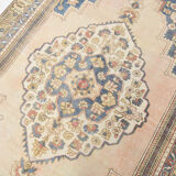 Tapis  beige & bleu oushak, 151x263cm