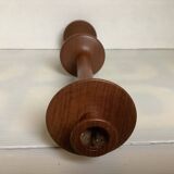 Large Scandinavian teak wood candle holder